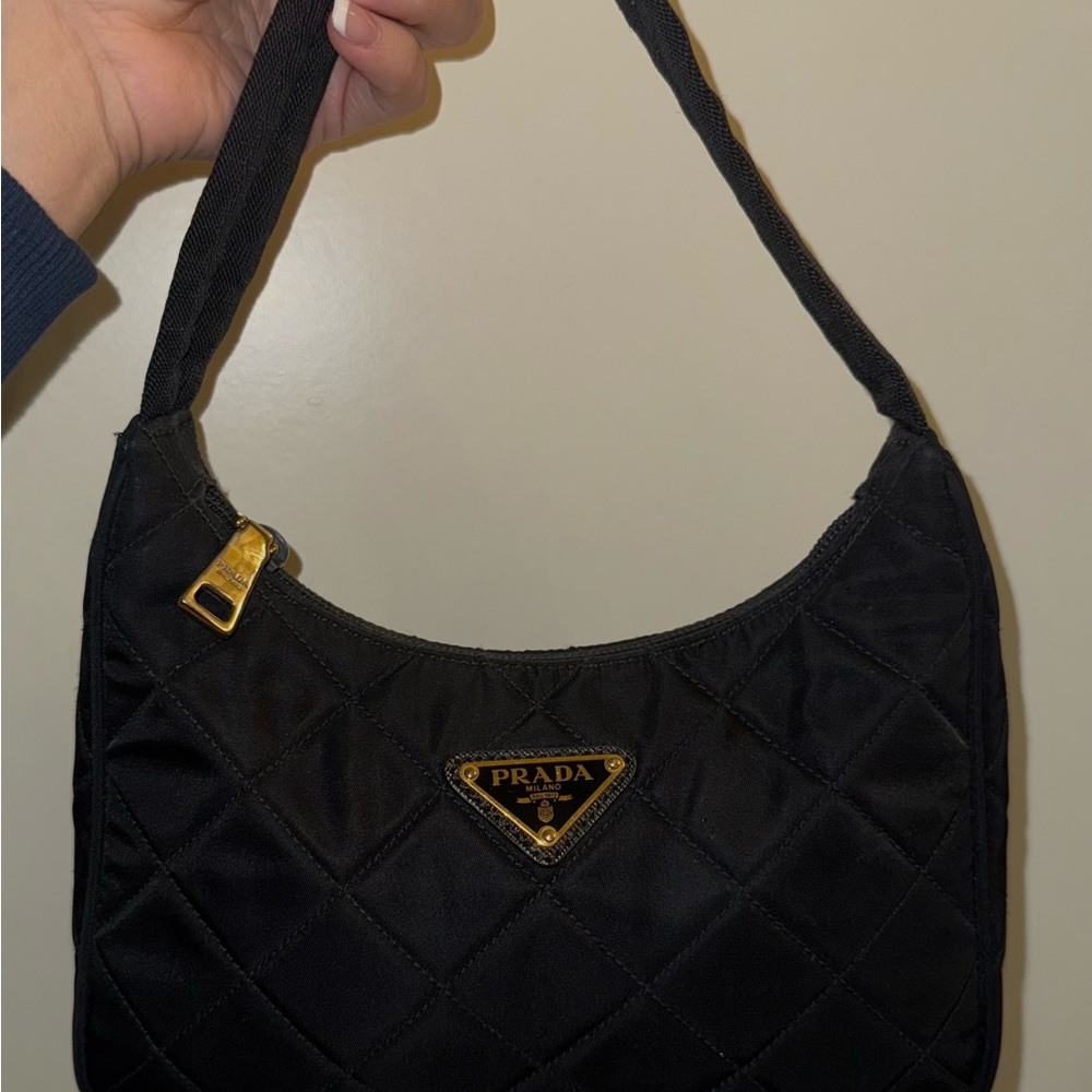 Prada Quilted Nylon Shoulder Bag